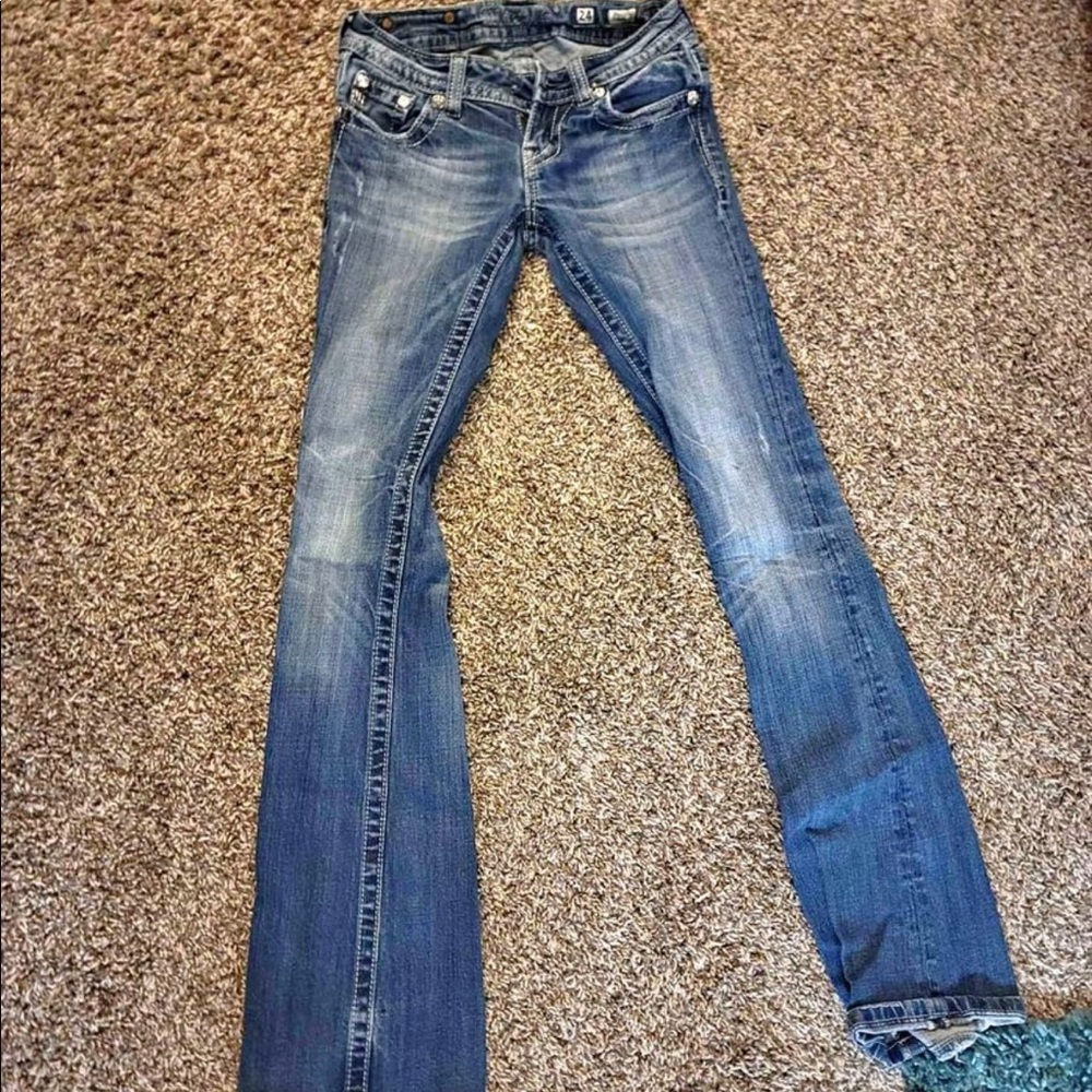Miss Me flare bootcut low rise jeans